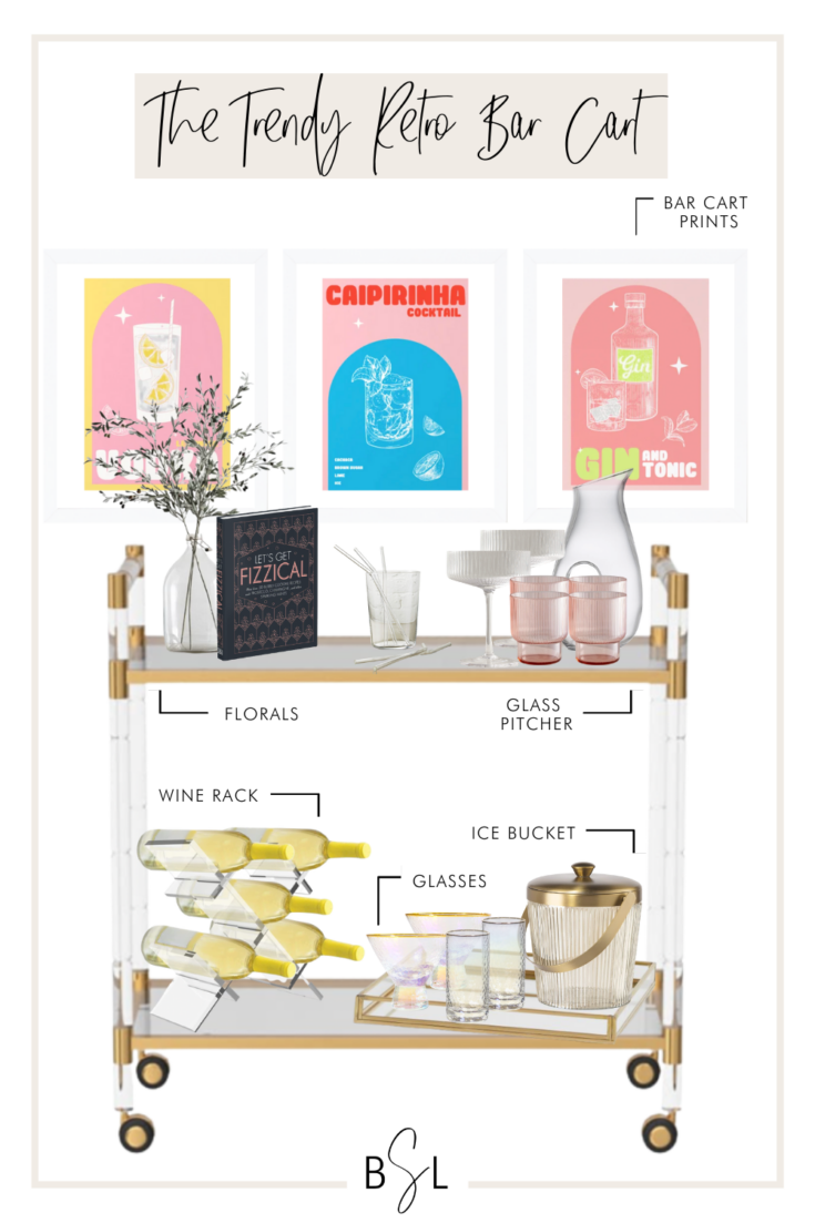 50+ Absolute Cutest Ways To Decorate A College Bar Cart - By Sophia Lee