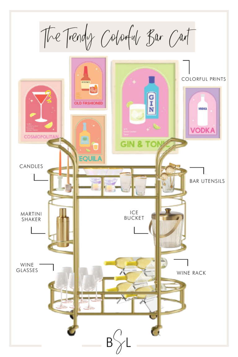 50+ Absolute Cutest Ways To Decorate A College Bar Cart By Sophia Lee