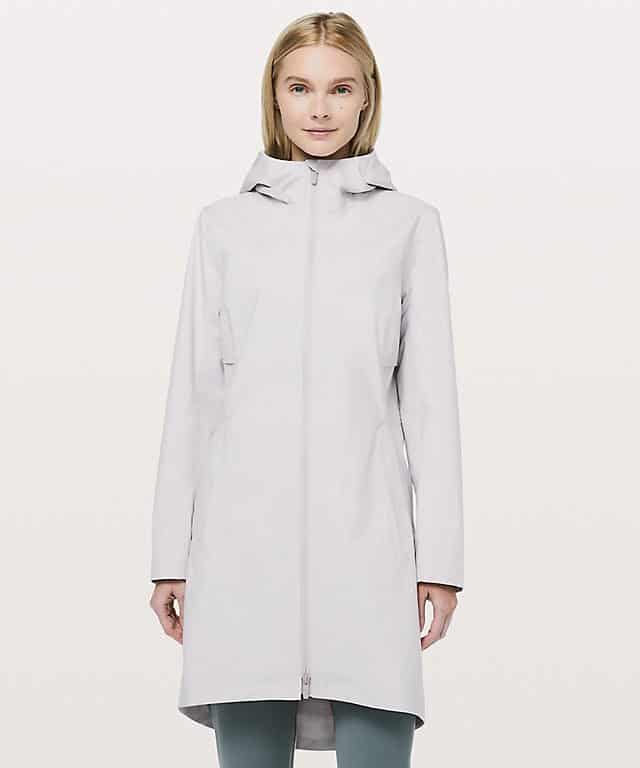 college rain jacket