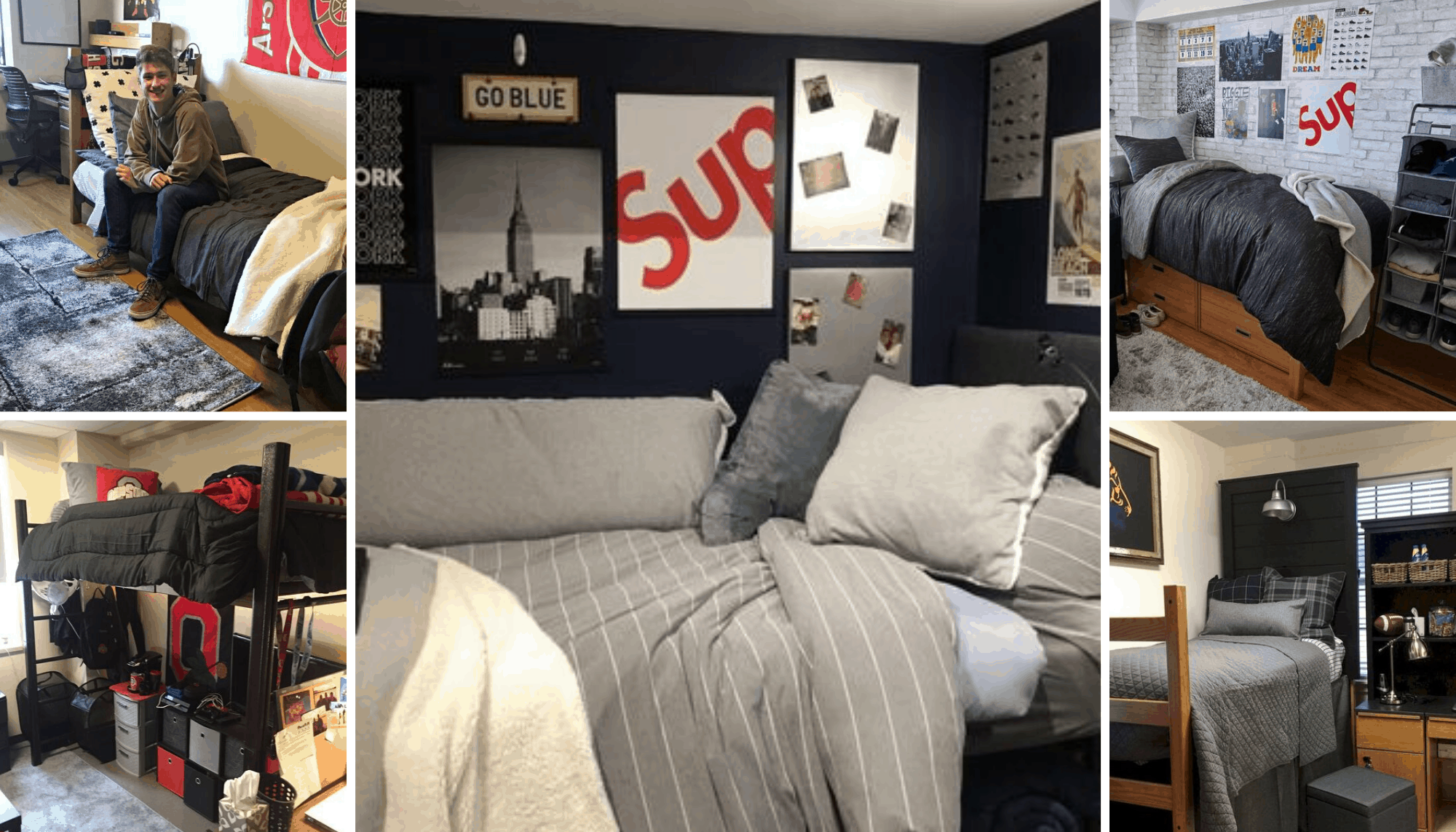 Dorm Room Ideas For Guys | 12 Ideas For Guys Dorm Rooms That Aren't Boring - By Sophia Lee