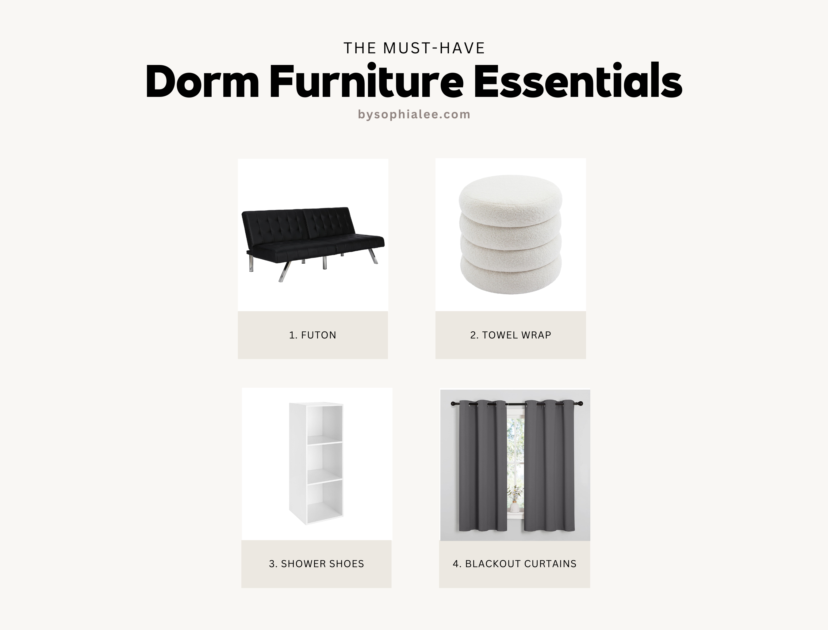 dorm furniture essentials