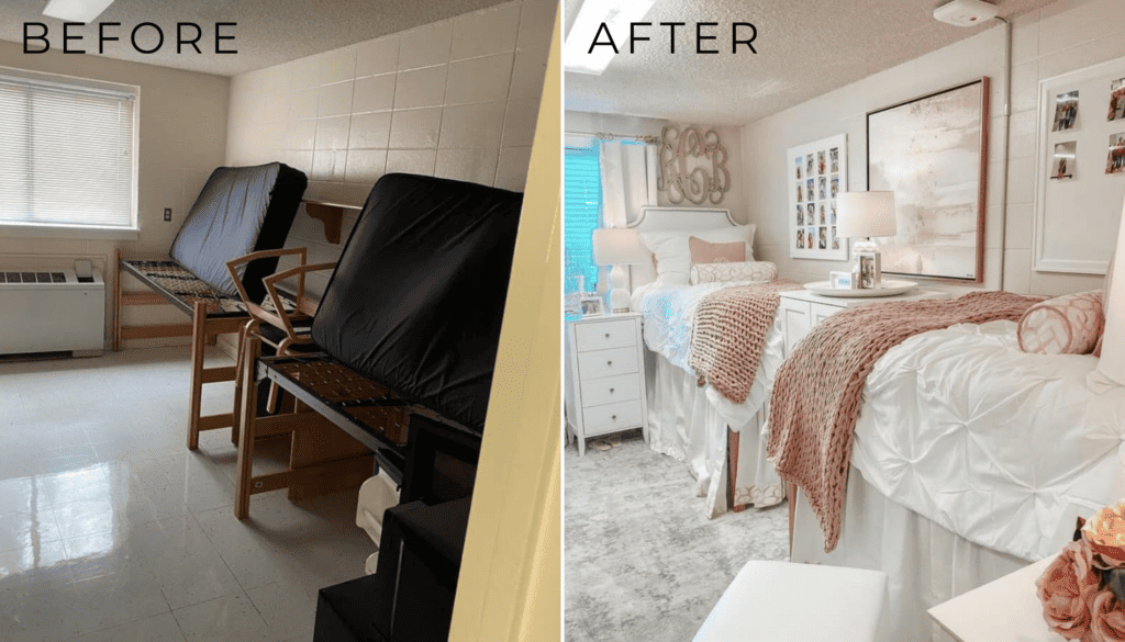 15 Unbelievable Dorm Room Before And After Transformations By Sophia Lee