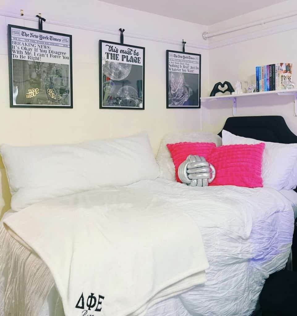 College Dorm Room Headboard - By Sophia Lee