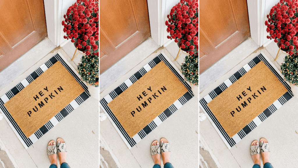 10+ Fall Door Mats We Are Loving For This Year (+ how to DIY a fall