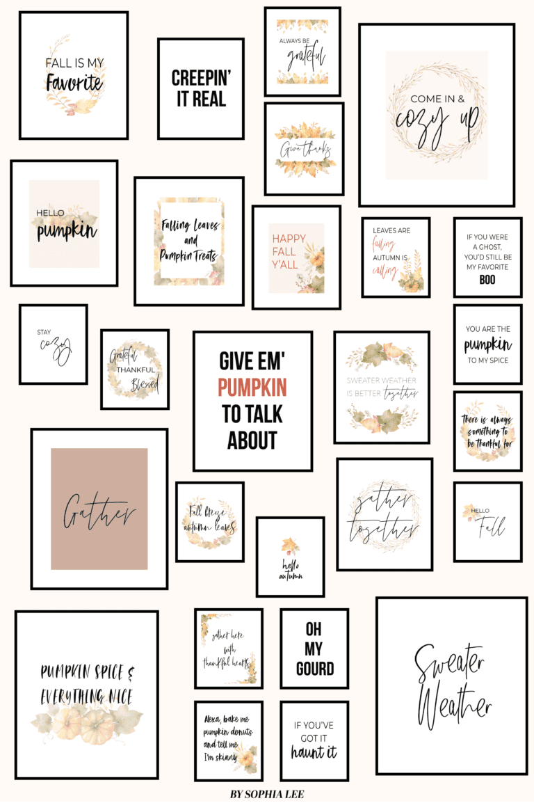 27 Insanely Cute Free Fall Printables You Need for Your Fall Decor - By ...