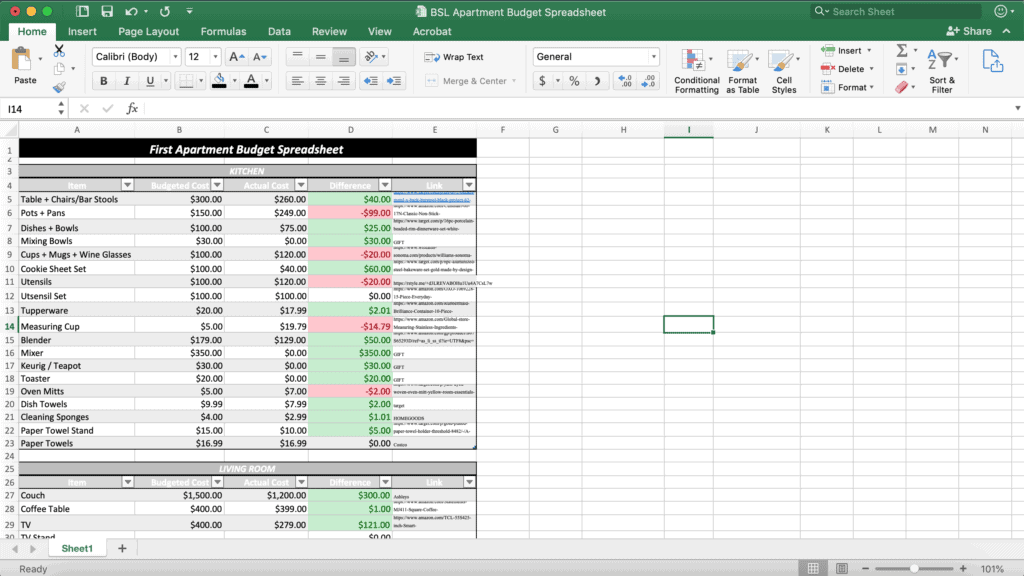 This First Apartment Budget Worksheet Will Make Your Move SO Much