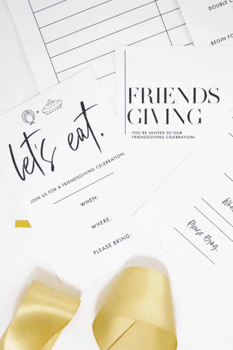 The Best (FREE) Friendsgiving Invitations