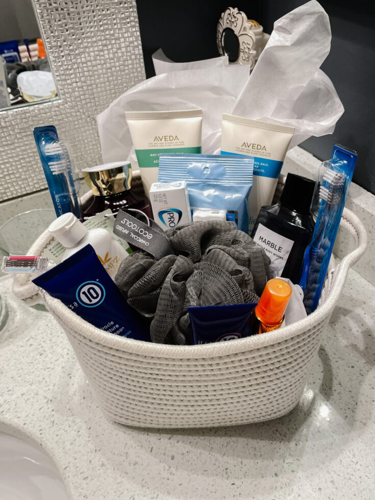 The Best Things To Include In a Guest Room Basket By Sophia Lee