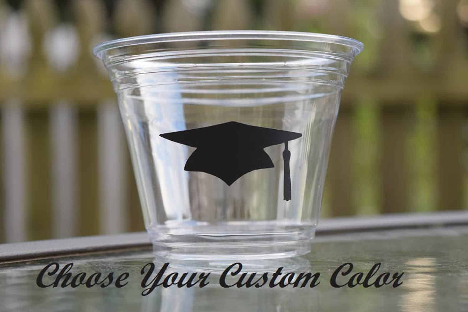 high school graduation party ideas graduation cups