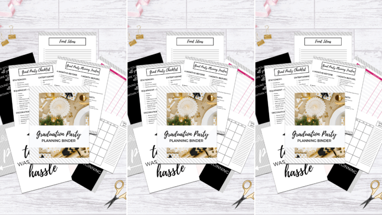 Graduation Party Planner Binder {50+ Pages}
