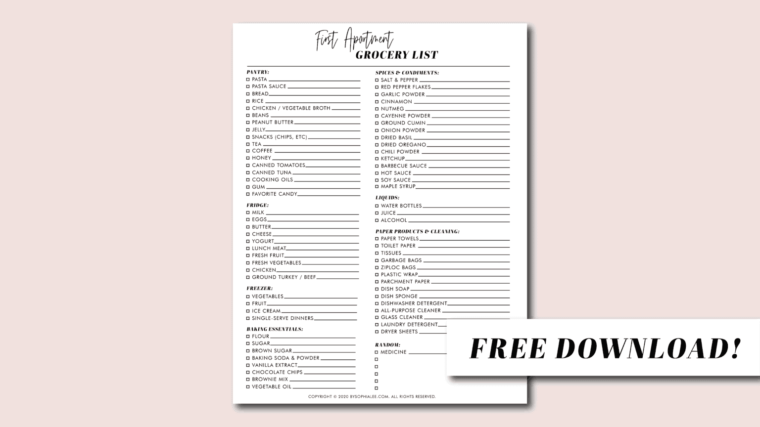 First Apartment Grocery List The Ultimate List of Kitchen Essentials