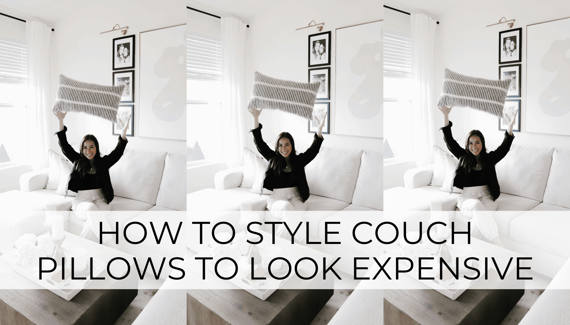 how to style couch pillows to look expensive