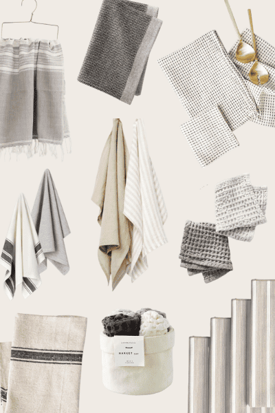 15 Trendy & Neutral Kitchen Towels We Are Obsessed With