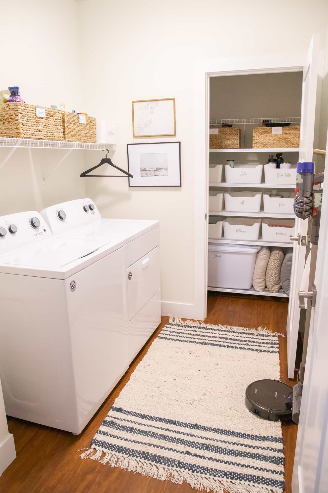 laundry closet storage