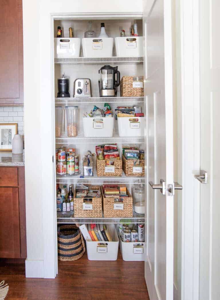 6 Realistic Tips + Tricks To Small Pantry Organization That I Swear By