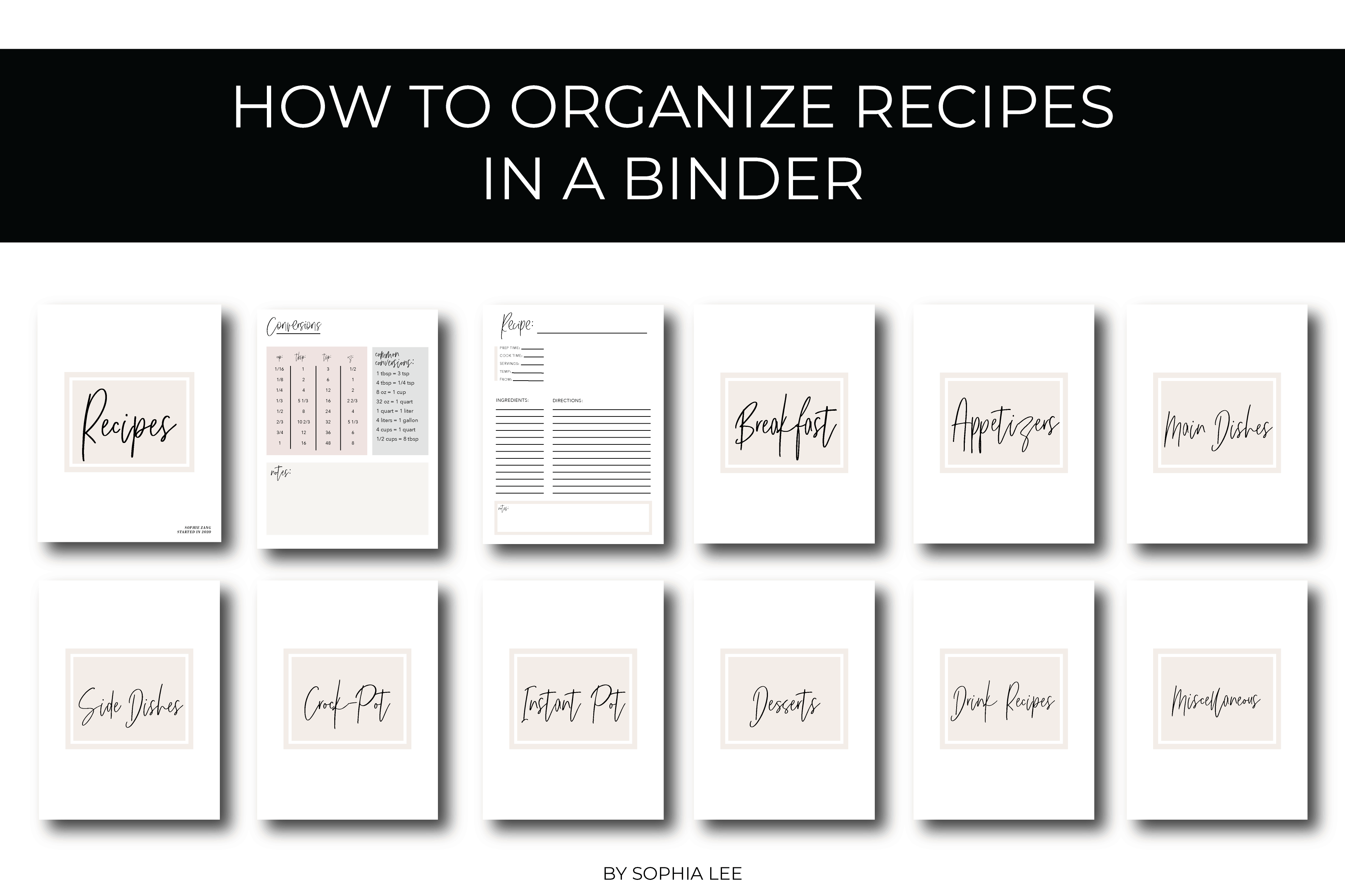 recipe organization