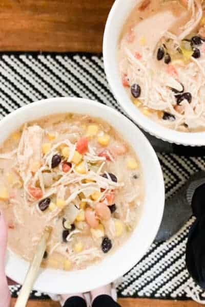 slow-cooker creamy chicken tortilla soup