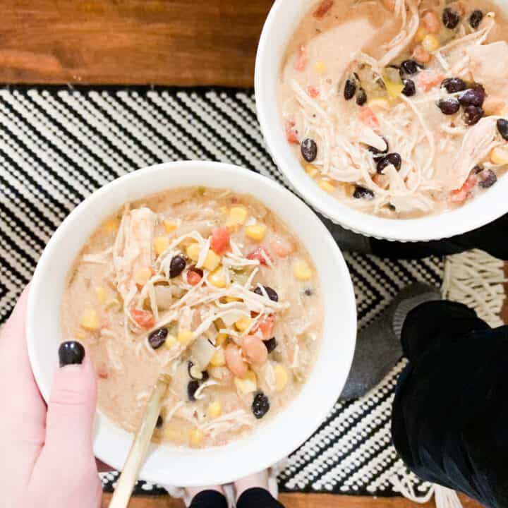 slow-cooker creamy chicken tortilla soup