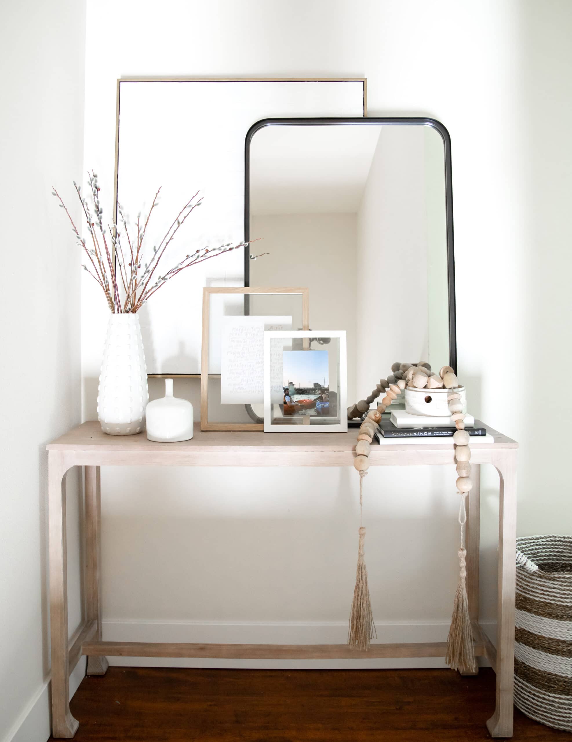 small entryway ideas with mirror