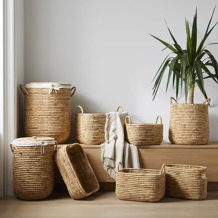 small entryway baskets