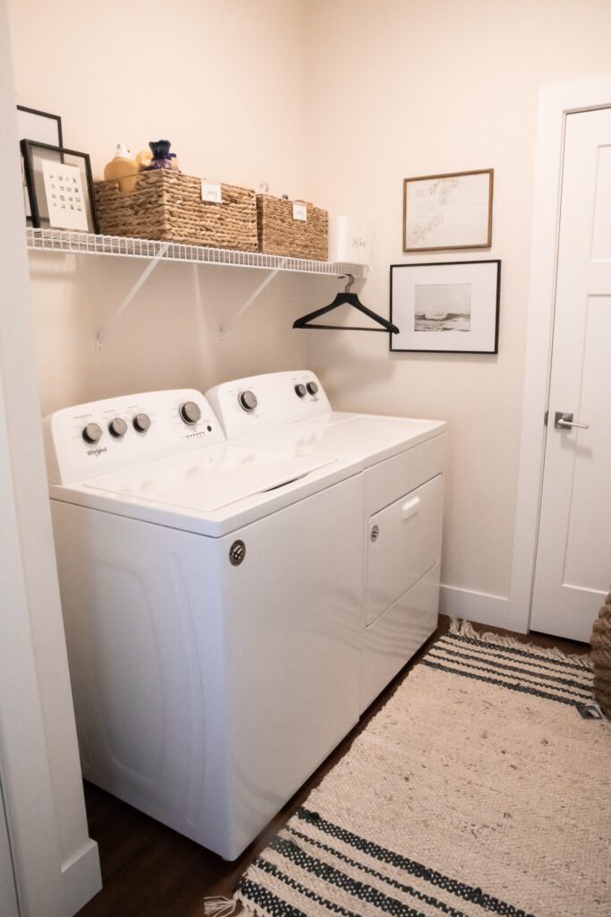 Apartment Laundry Room Makeover (and free laundry room art!) - By ...