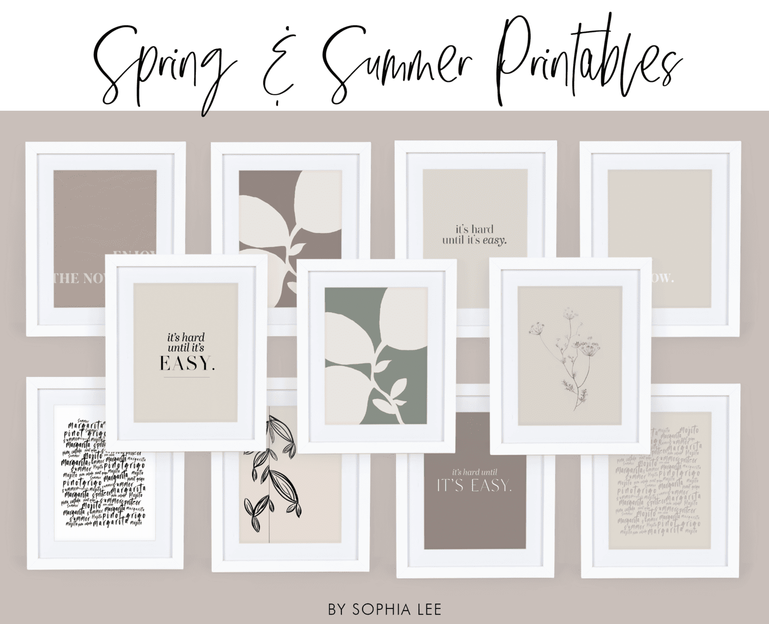 12 FREE Wall Art Printables to Add to Your Summer Decor - By Sophia Lee