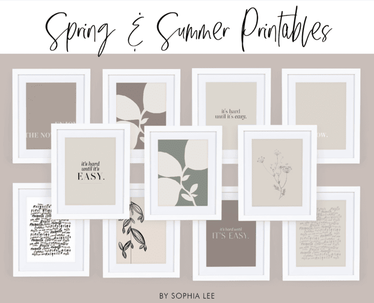 12 FREE Wall Art Printables to Add to Your Summer Decor - By Sophia Lee