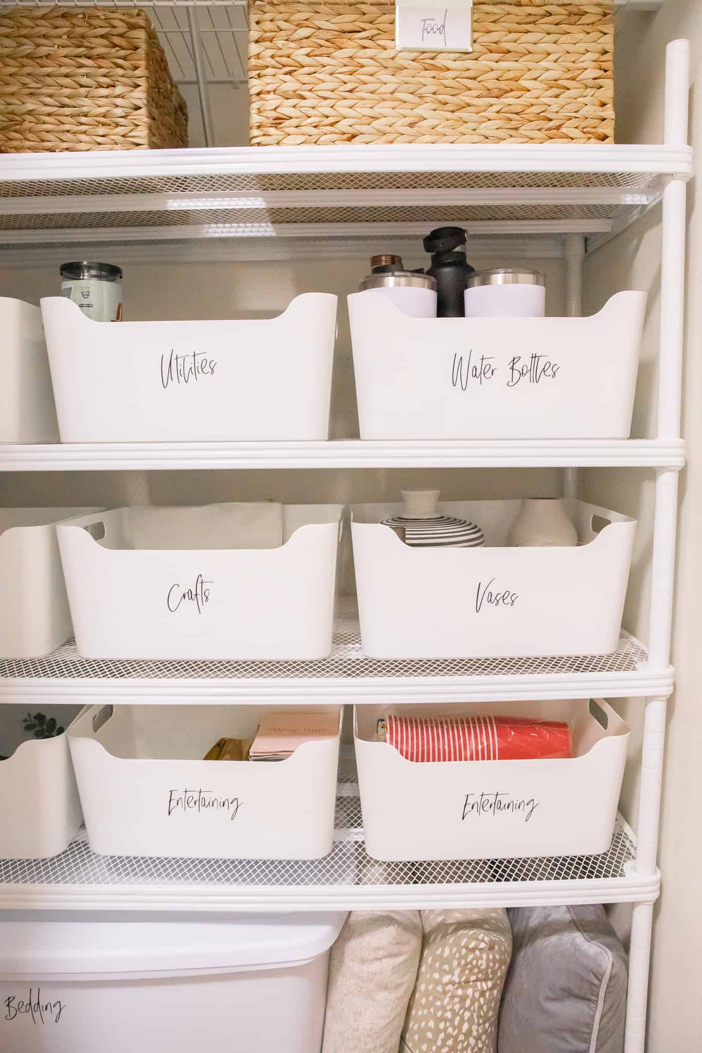 laundry storage organization