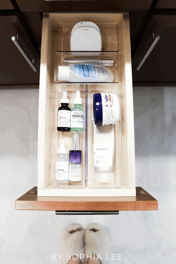 bathroom drawer organizers