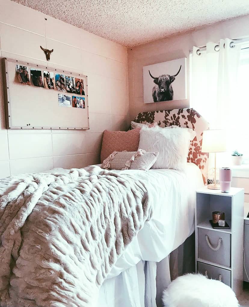 rustic dorm room