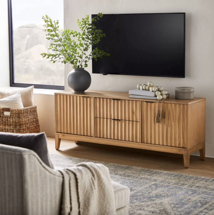 16 Living Room TV Stands That Will Complete Your Space (And Look Really