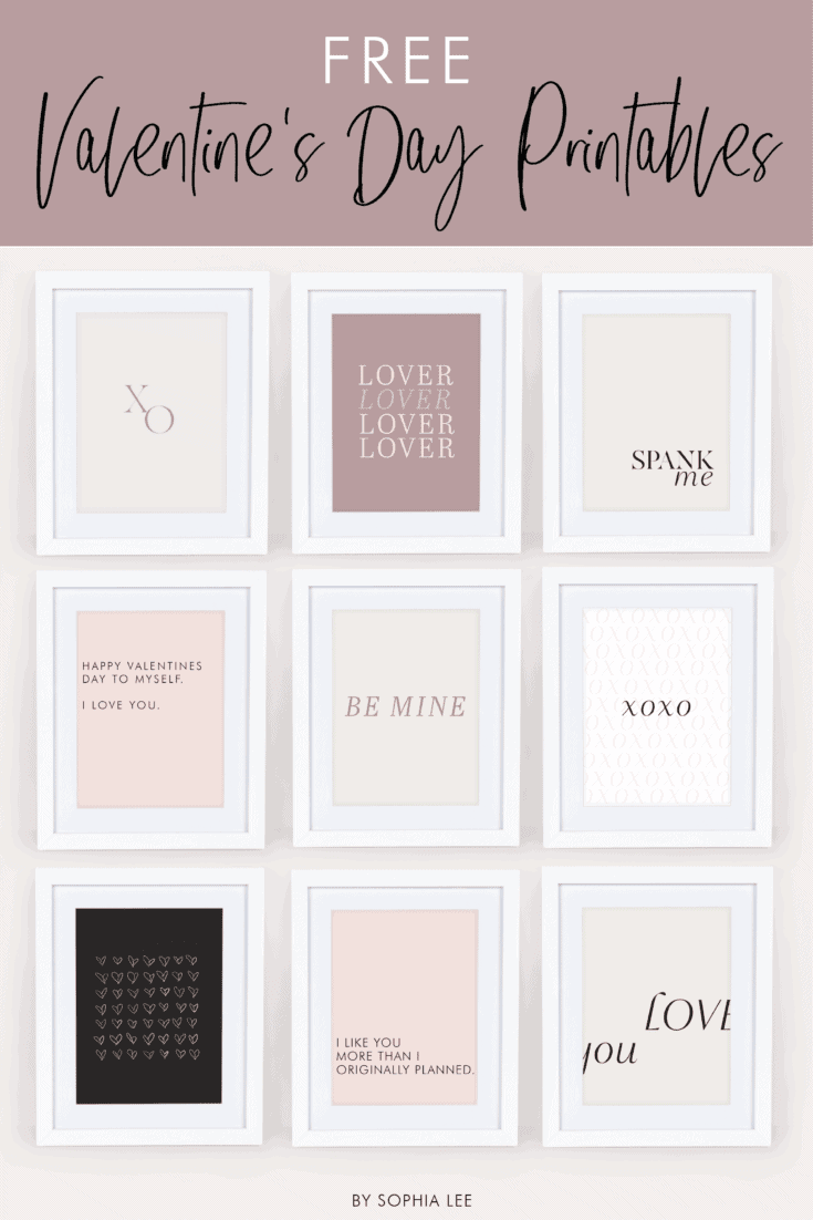 14 Valentines Day Printables That Are Insanely Cute - By Sophia Lee