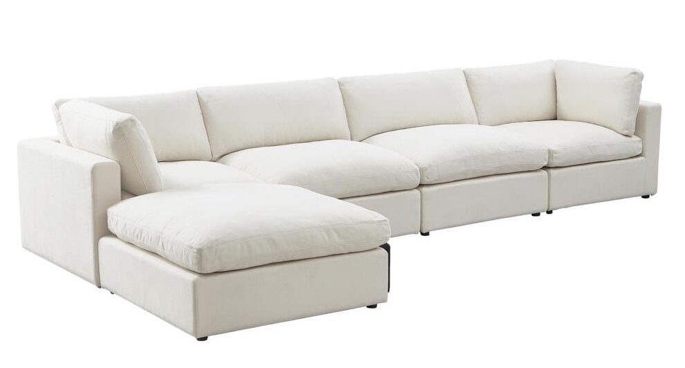 white modern couches