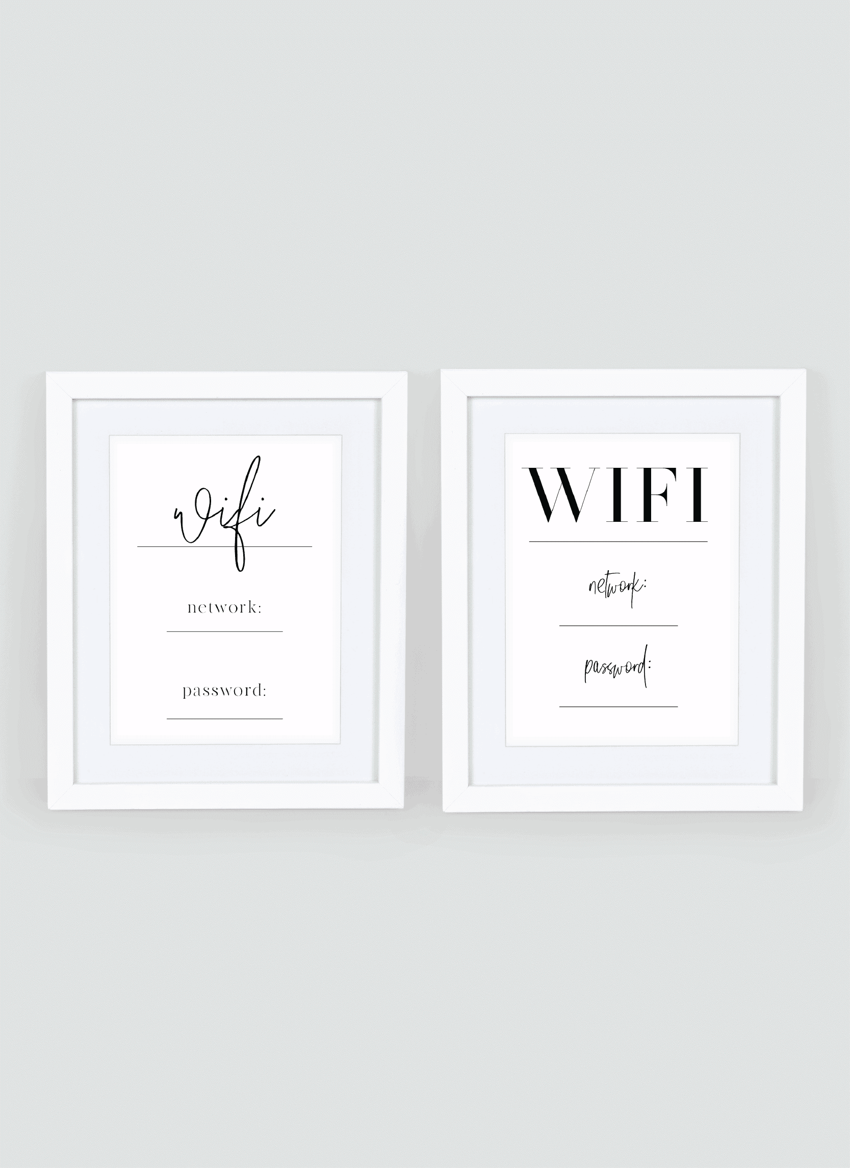 WIFI PASSWORD SIGN - By Sophia Lee